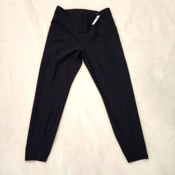 Old Navy Active Large High-Rise Leggings Go Dry Black - Picture 1 of 6